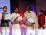 Amitabh Bachchan, Sachin Pilgaonkar & Raj Thackeray at MNCS 7th anniversary function in Mumbai on 23rd Dec 2013